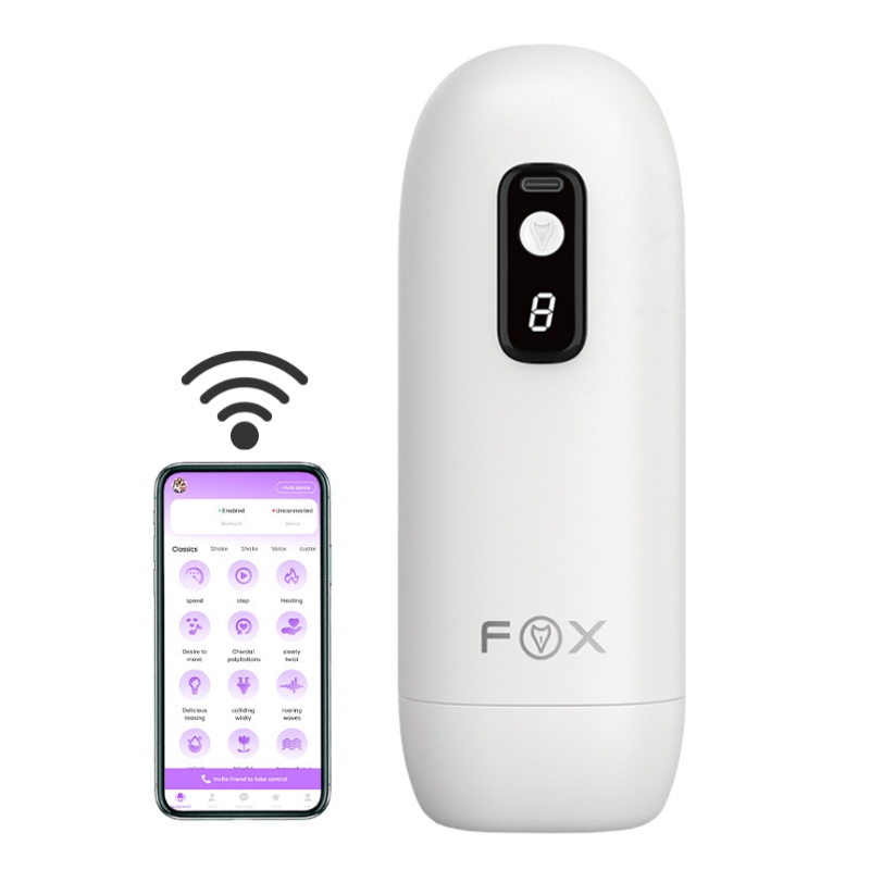 Cốc thủ dâm rung, co bóp điều khiển App Fox M70