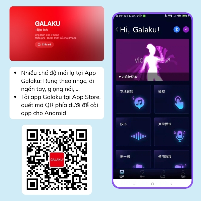 Cốc thủ dâm rung, co bóp điều khiển app Galaku Rotating Suck