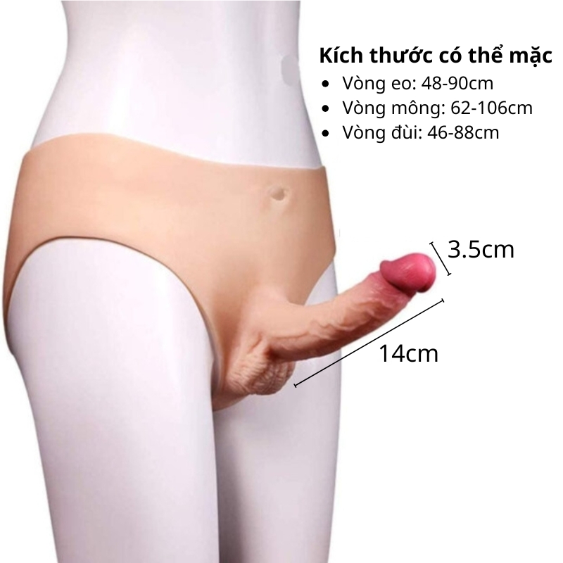 Dương vật giả liền quần cho les Jiuai Wear Dildo