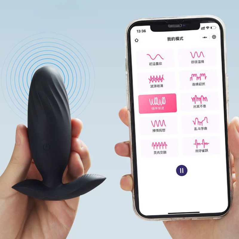 Plug rung hậu môn điều khiển app Roselex Humid