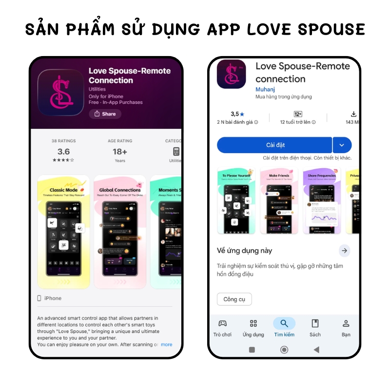Plug rung hậu môn điều khiển app Roselex Humid