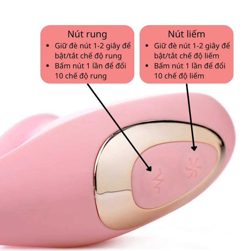 Máy rung liếm hột le NVToys Disa